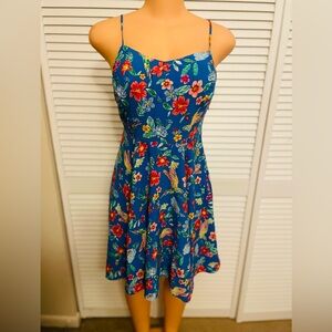 Old Navy Floral Blue Sundress